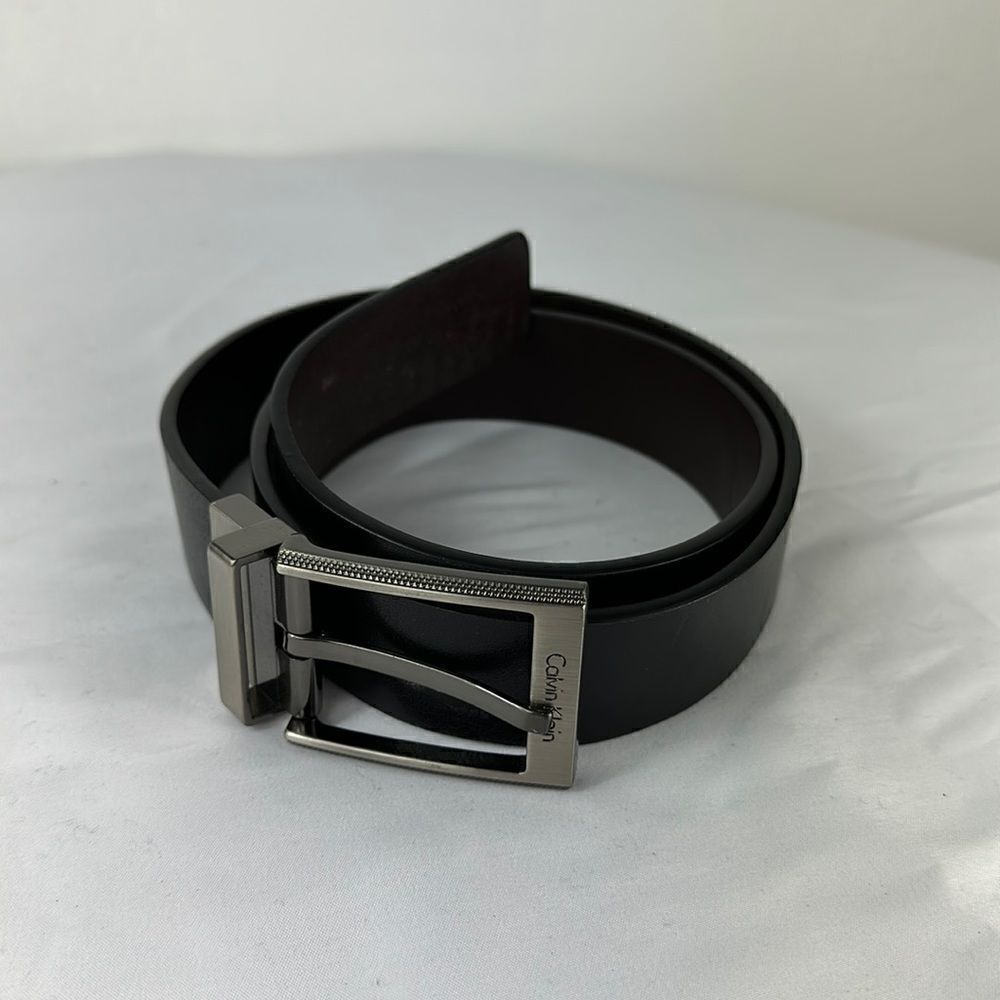 Calvin Klein Black And Dark Brown Reversible Belt